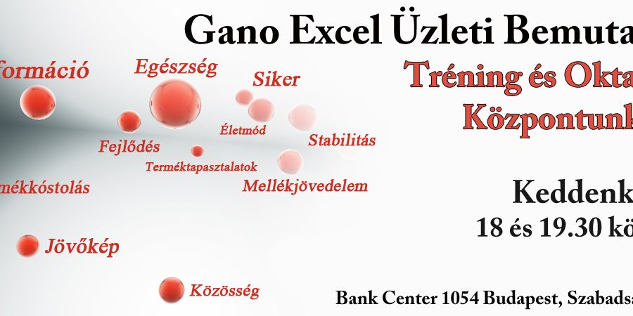 Gano Excel Üzleti Bemutatók