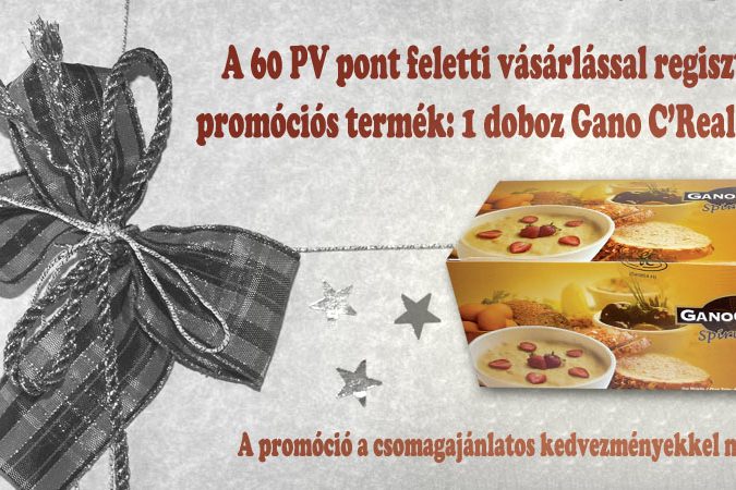 Ajándék Gano Excel Spirulina zabpehely a 60 PV pont fölötti vásárlással regisztrálóknak