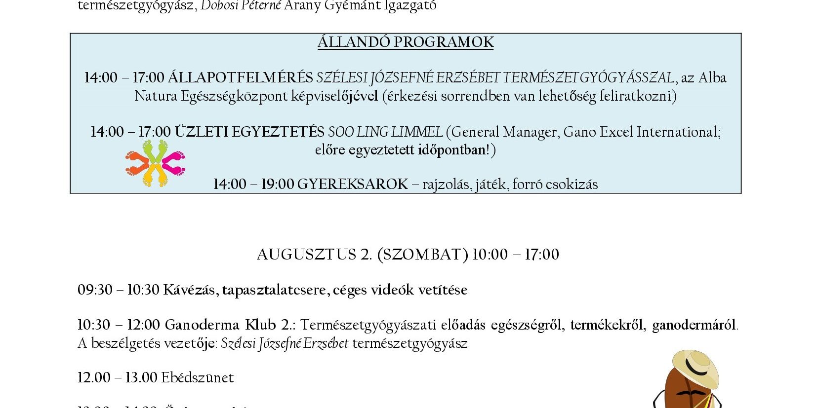 Gano Excel Nyári Napok Program