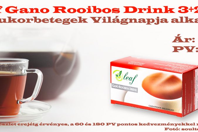 3+2 ganoderma tea akció
